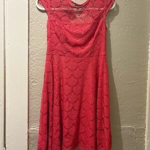 Jessica Simpson Red Lace Dress